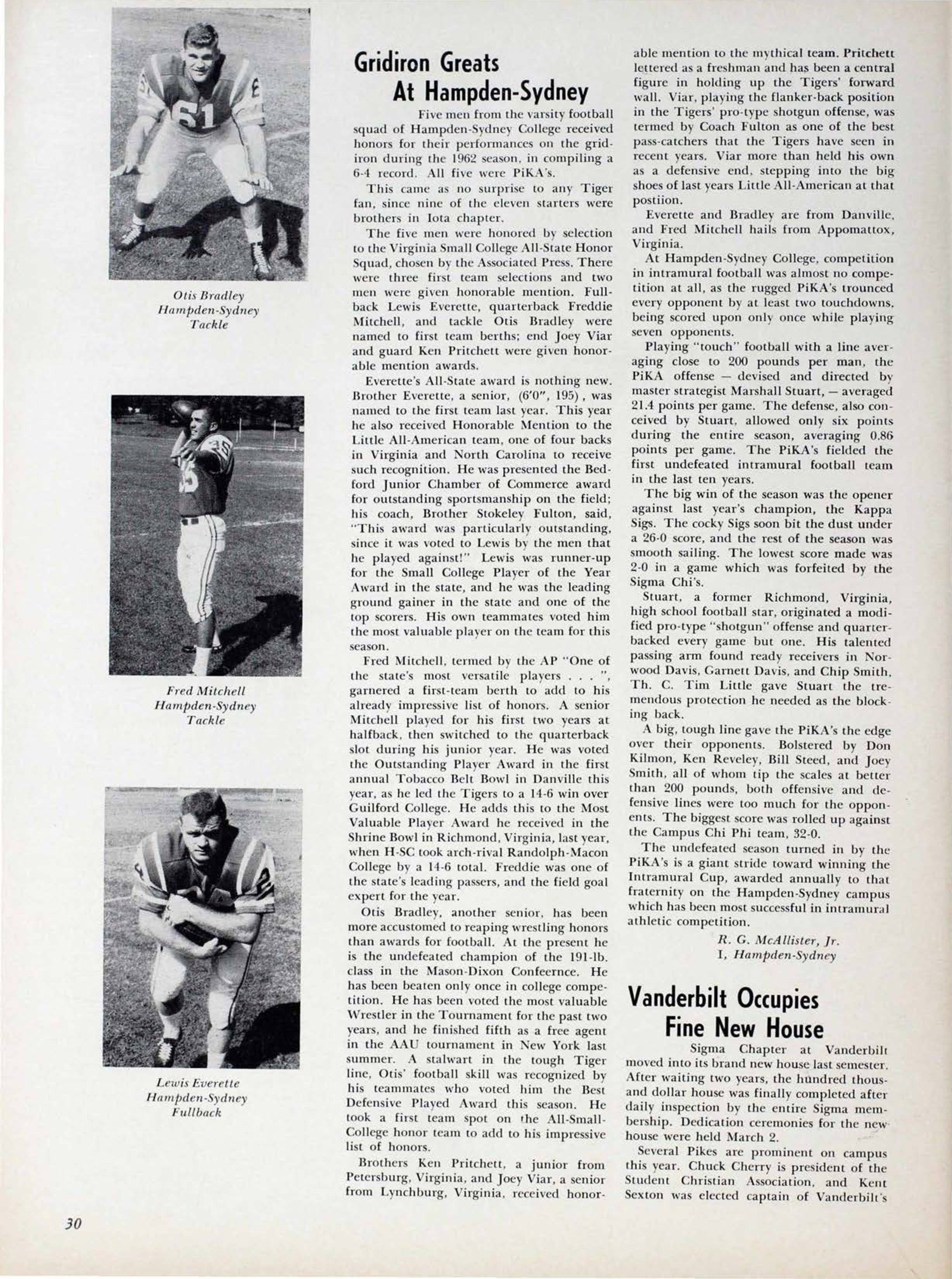 Vanderbilt Occupies Fine New House